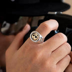 Elegant Golden Skull Statement Ring