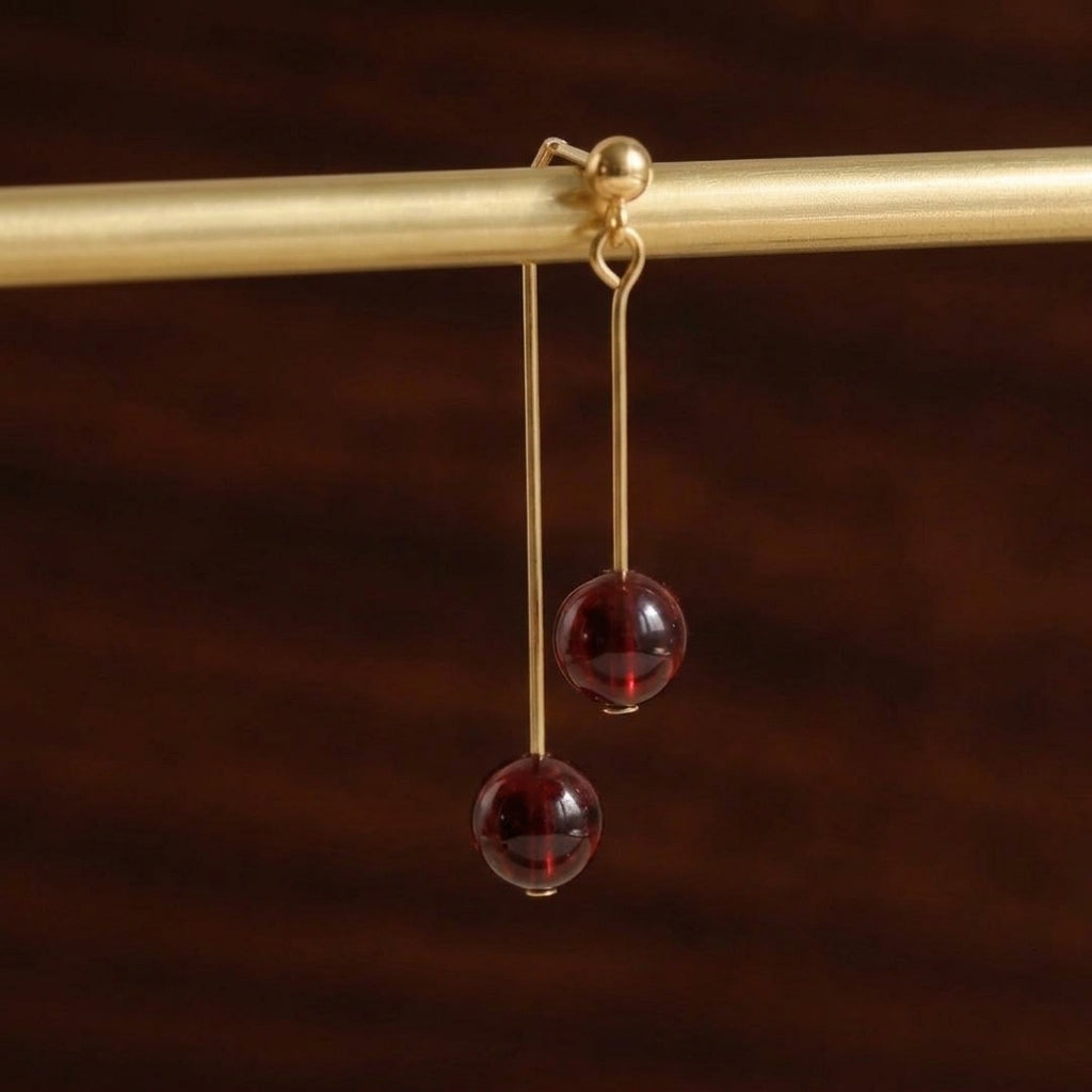 Birthstone Crystal Drop Earrings