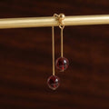Birthstone Crystal Drop Earrings