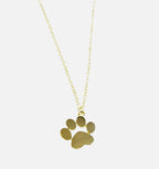 Gold-Plated Necklace With Paw Charm