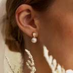 Natural Freshwater Pearl Tear Drop Earrings
