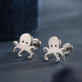 Tiny Octopus Stud Earrings