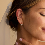 CZ Pearl Dangle Earrings