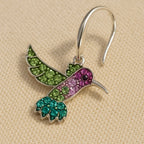 Colorful Hummingbird Sparkle Earrings