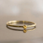 Minimalist Birthstone Gold Colored Ring