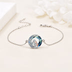 Sterling Silver Adjustable Dog Charm Bracelet