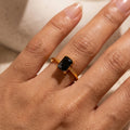 Citrine Emerald Cut Ring
