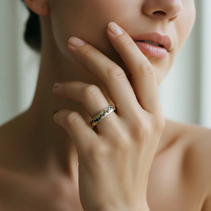 Vintage Gold Colorful Ring