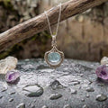 Boho Opal Necklace In Silver