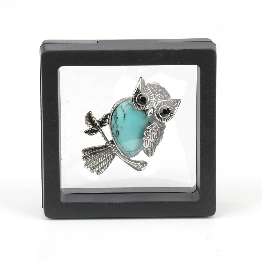 Crystal Owl Wisdom Pendant Necklace