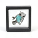 Crystal Owl Wisdom Pendant Necklace
