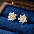 Sterling Silver Daffodil Stud Earrings
