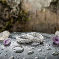 Elegant Hollow Carved Silver Hoop Earrings