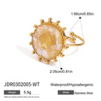 Ocean Starfish Shell Statement Ring
