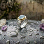 Vintage Green Moonstone Ring