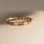 Opal Marquise Ring Gold