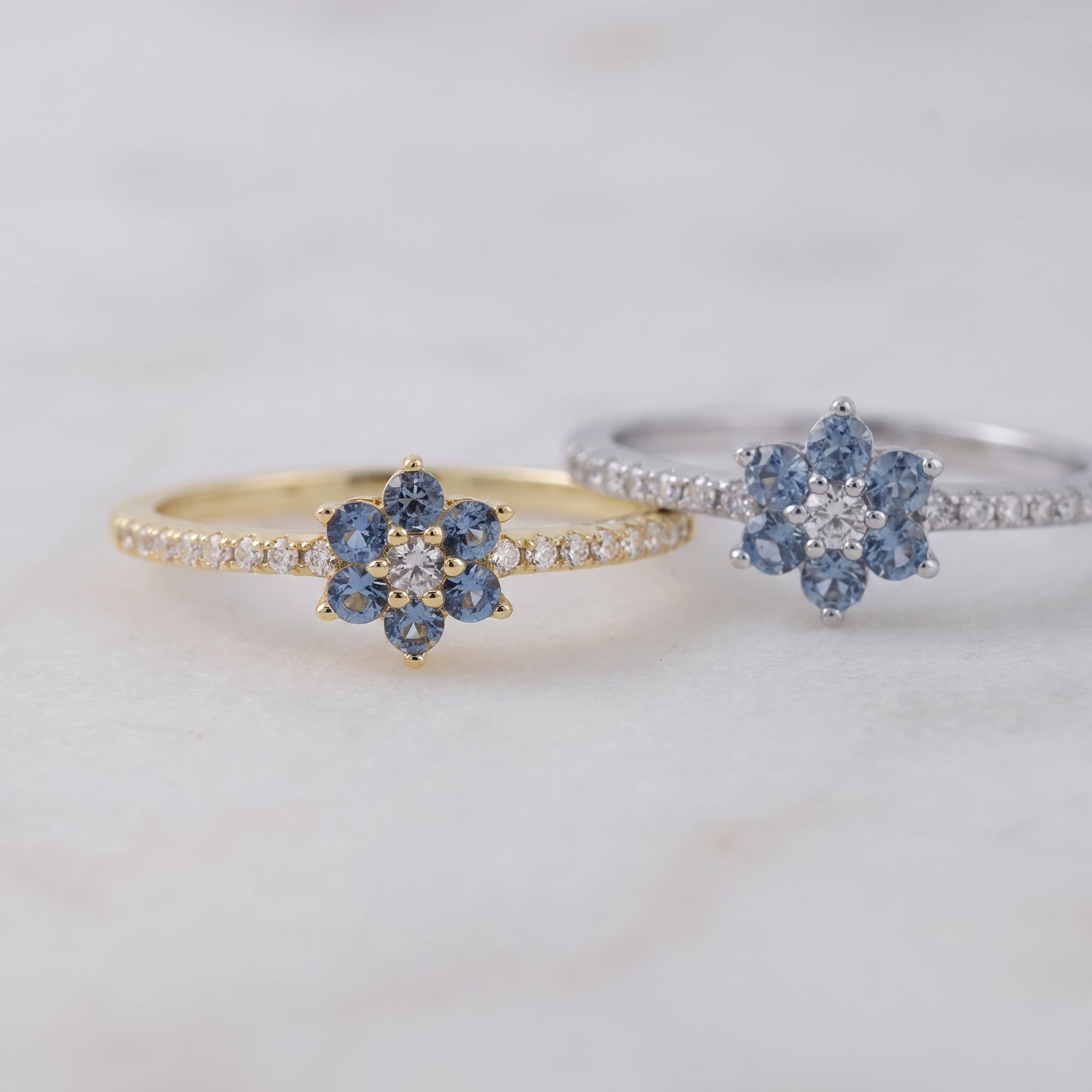 Aquamarine Gold Minimalist Ring