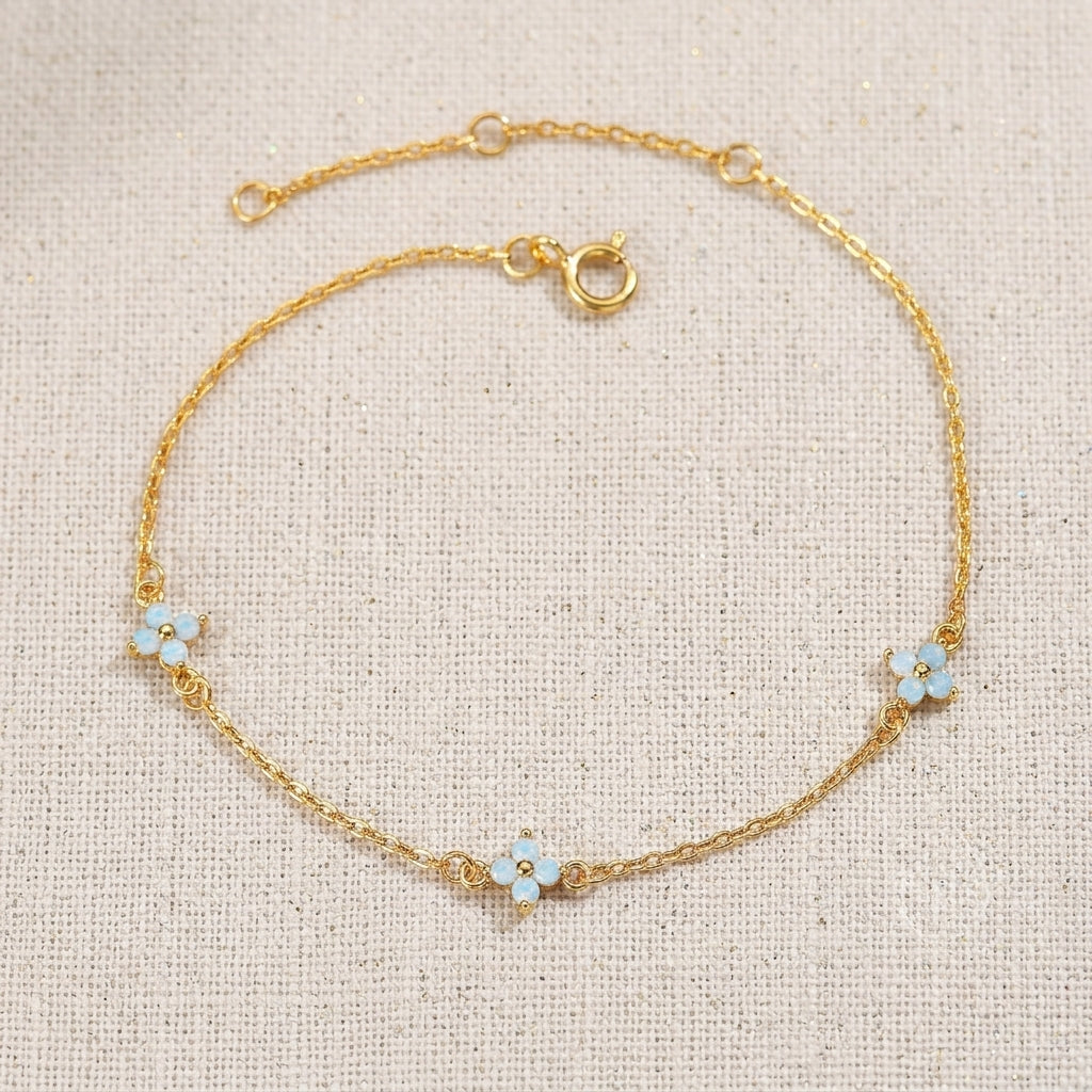 CZ Hydrangea Flower Bracelet