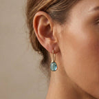 Crystal Drop Earrings In Gold And Silver
