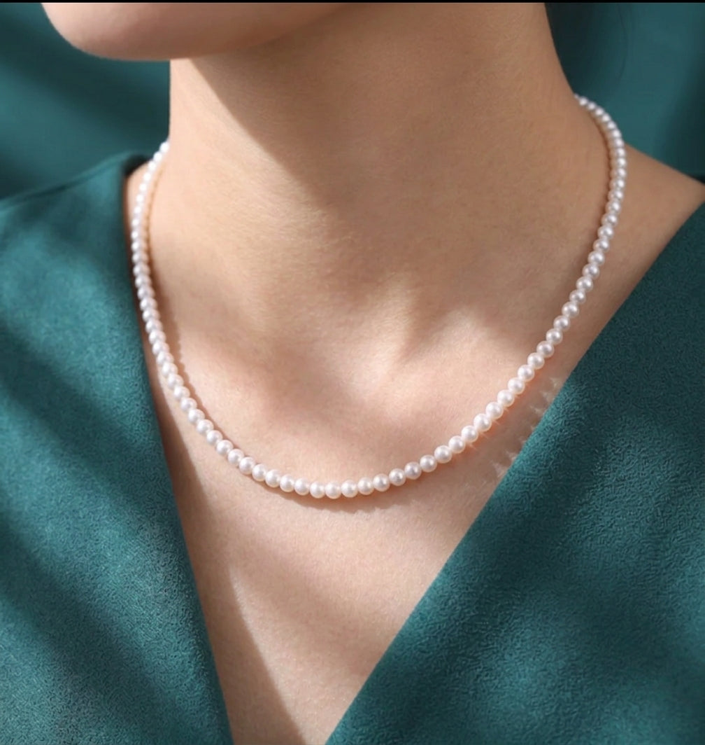 Freshwater Pearl Sterling Silver Necklace