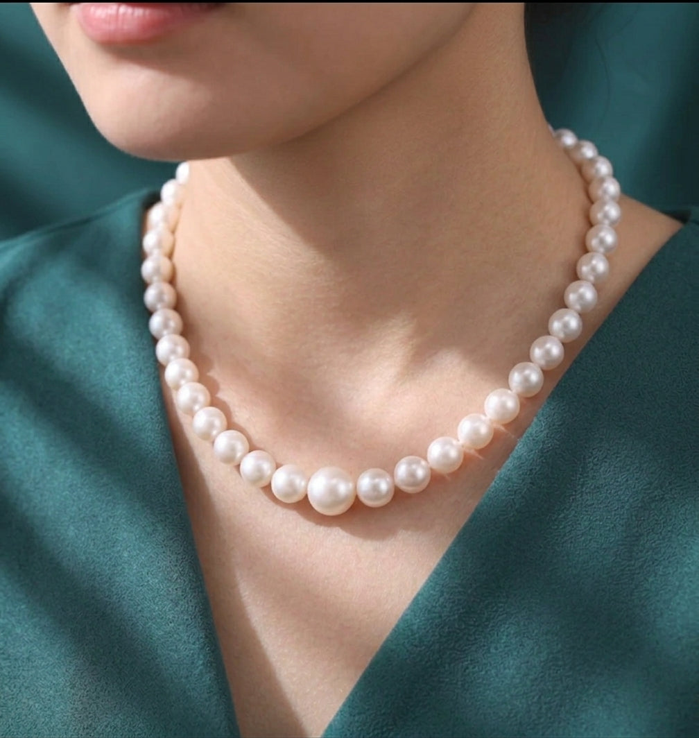 Freshwater Pearl Sterling Silver Necklace