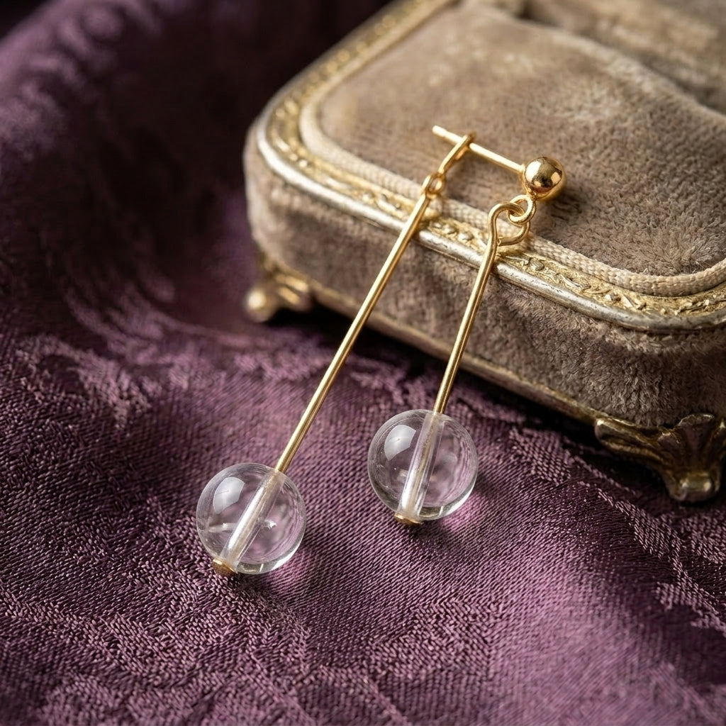 Birthstone Crystal Drop Earrings