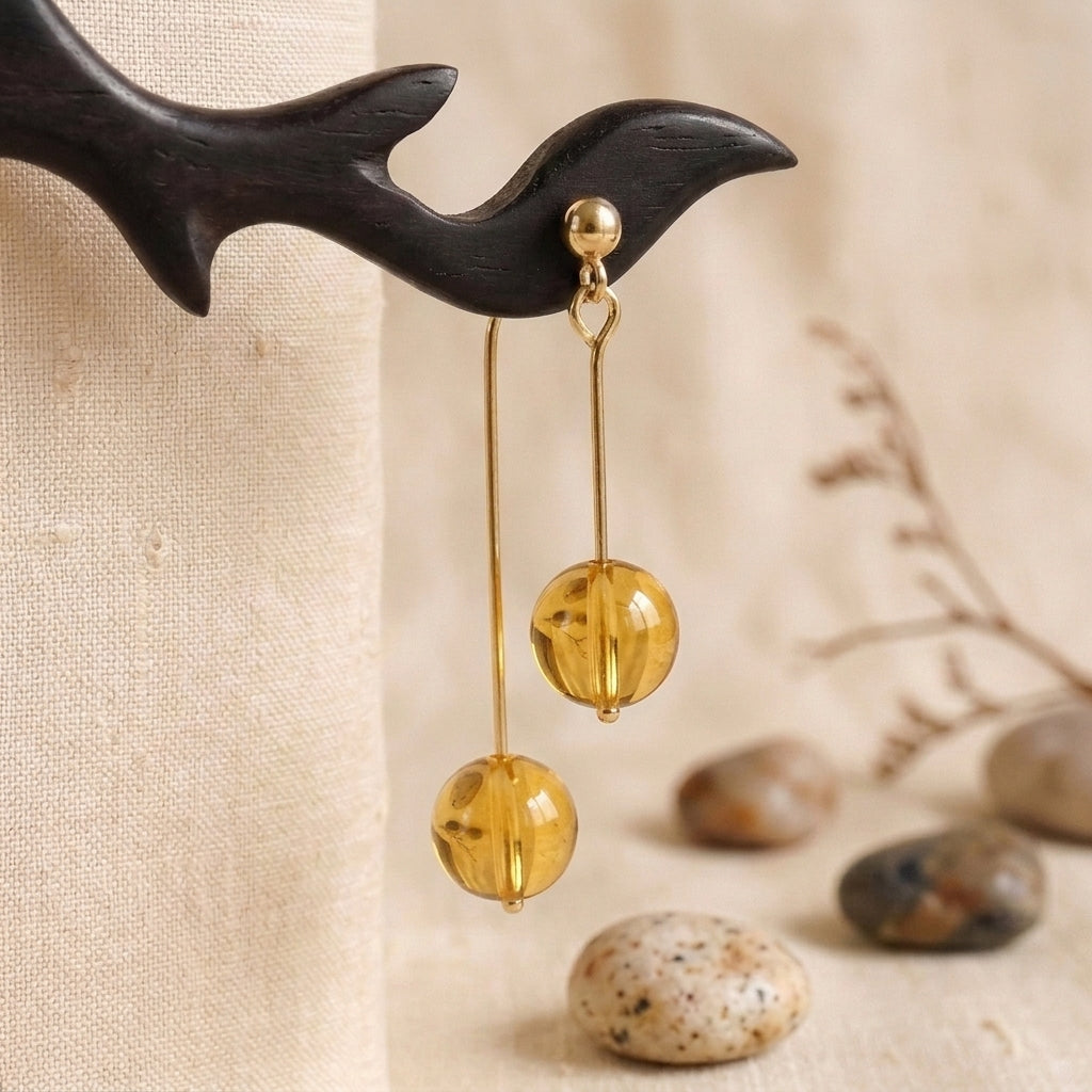 Birthstone Crystal Drop Earrings