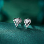 Tiny Double Triangle Stud Earrings