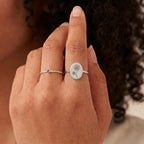 Birth Flower Silver colored Signet Ring