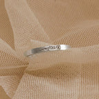 Thin Engraved Floral Silver colored Ring