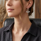 Tiny Dragon Huggie Hoop in Sterling Silver, Silver or Gold or Rose Gold, Dagon Dangle Hoop Earrings, Detachable and Interchangeable