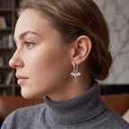 Tiny Dragon Huggie Hoop in Sterling Silver, Silver or Gold or Rose Gold, Dagon Dangle Hoop Earrings, Detachable and Interchangeable