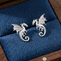 Sterling Silver Dragon Studs