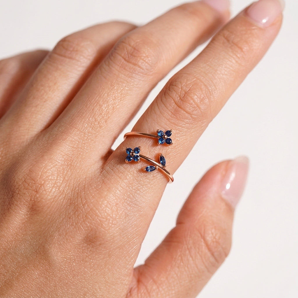 Something Blue Adjustable Ring