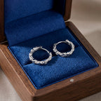 Hammered Huggie Hoop Earrings