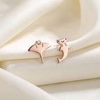 Mismatched Shark and Manta Ray Studs