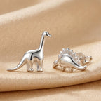 Mismatched Dinosaur Stud Earrings