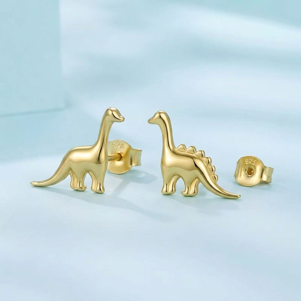 Mismatched Dinosaur Stud Earrings