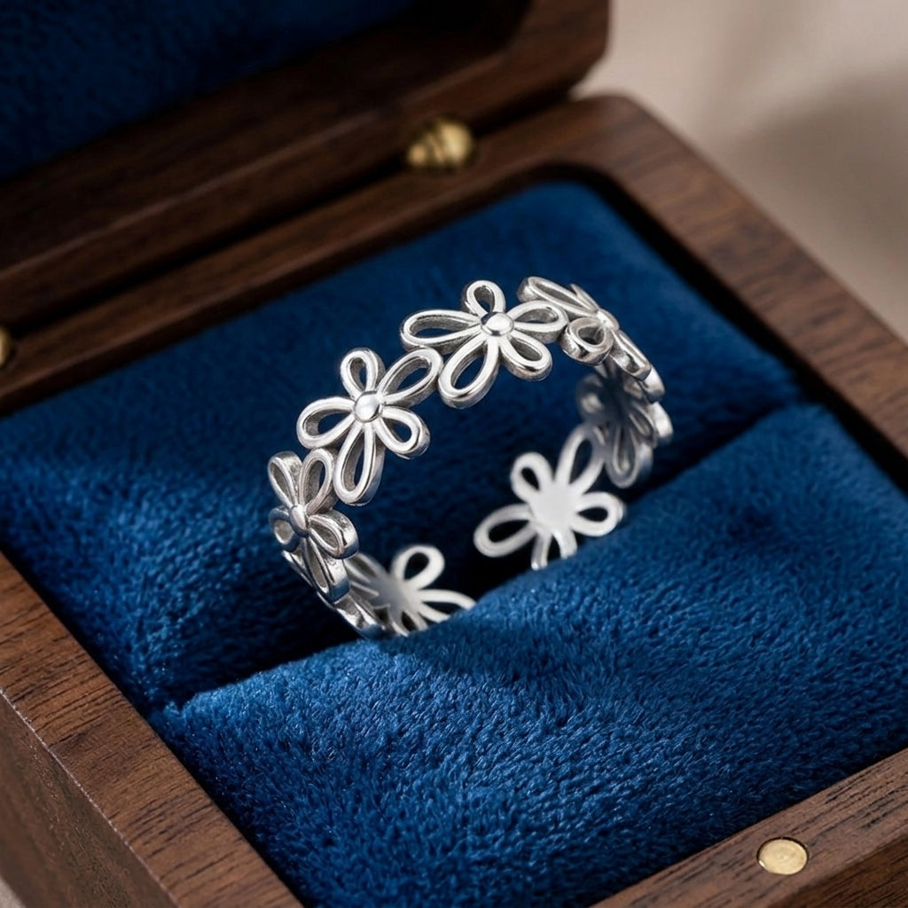 Forget-Me-Not Infinity Ring