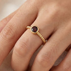 Twisted Birthstone Ring