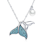Whale Tail Pearl Ocean Necklace