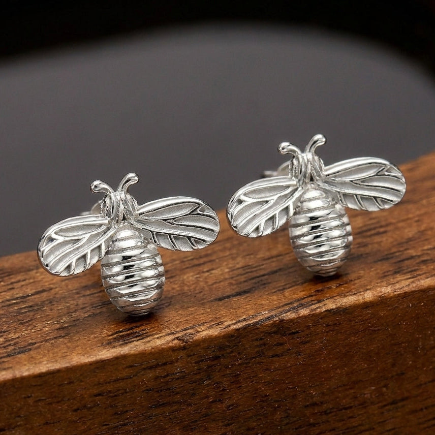 Honey Bee Stud Earrings