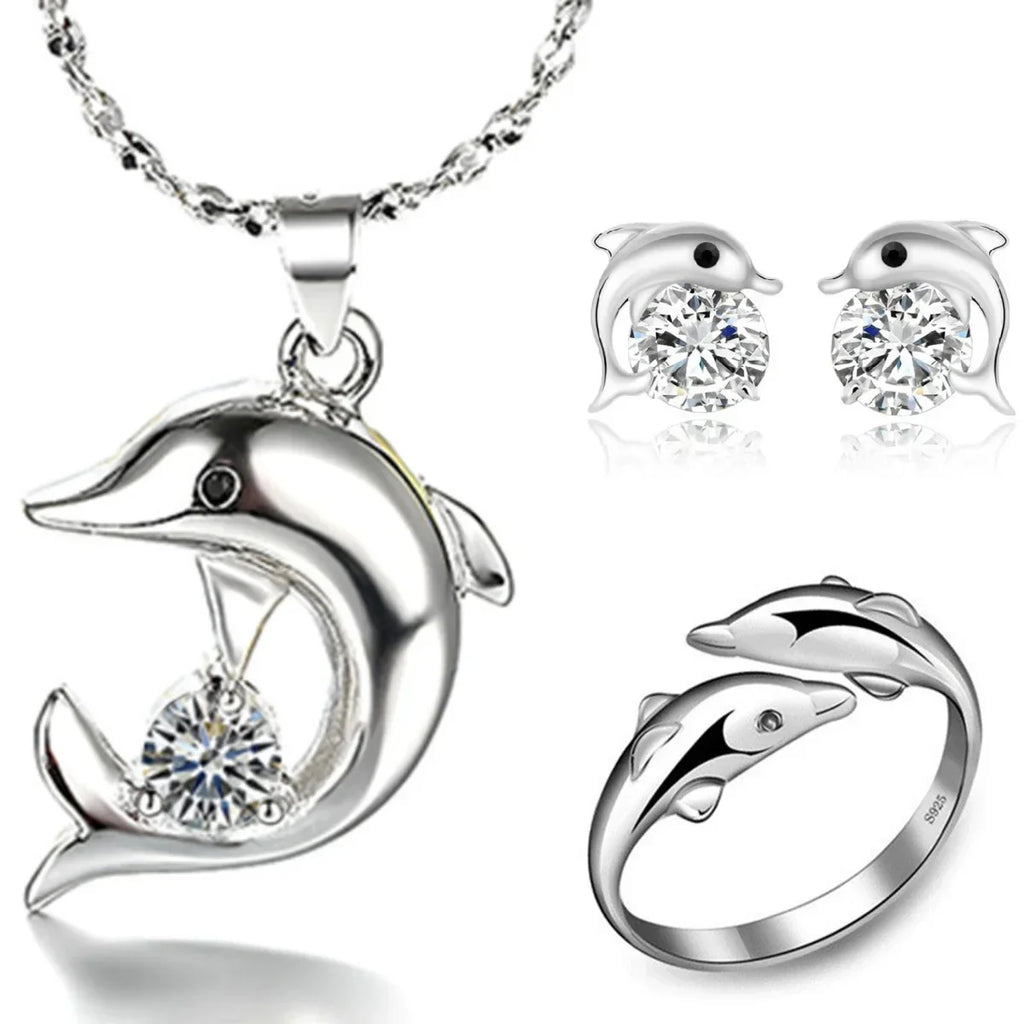 Sterling Silver Dolphin Jewelry Collection