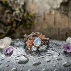A Nature Moonstone Ring