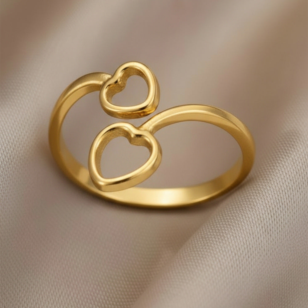 Delicate Artisan Gold Ring