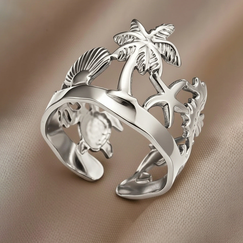Delicate Artisan Gold Ring