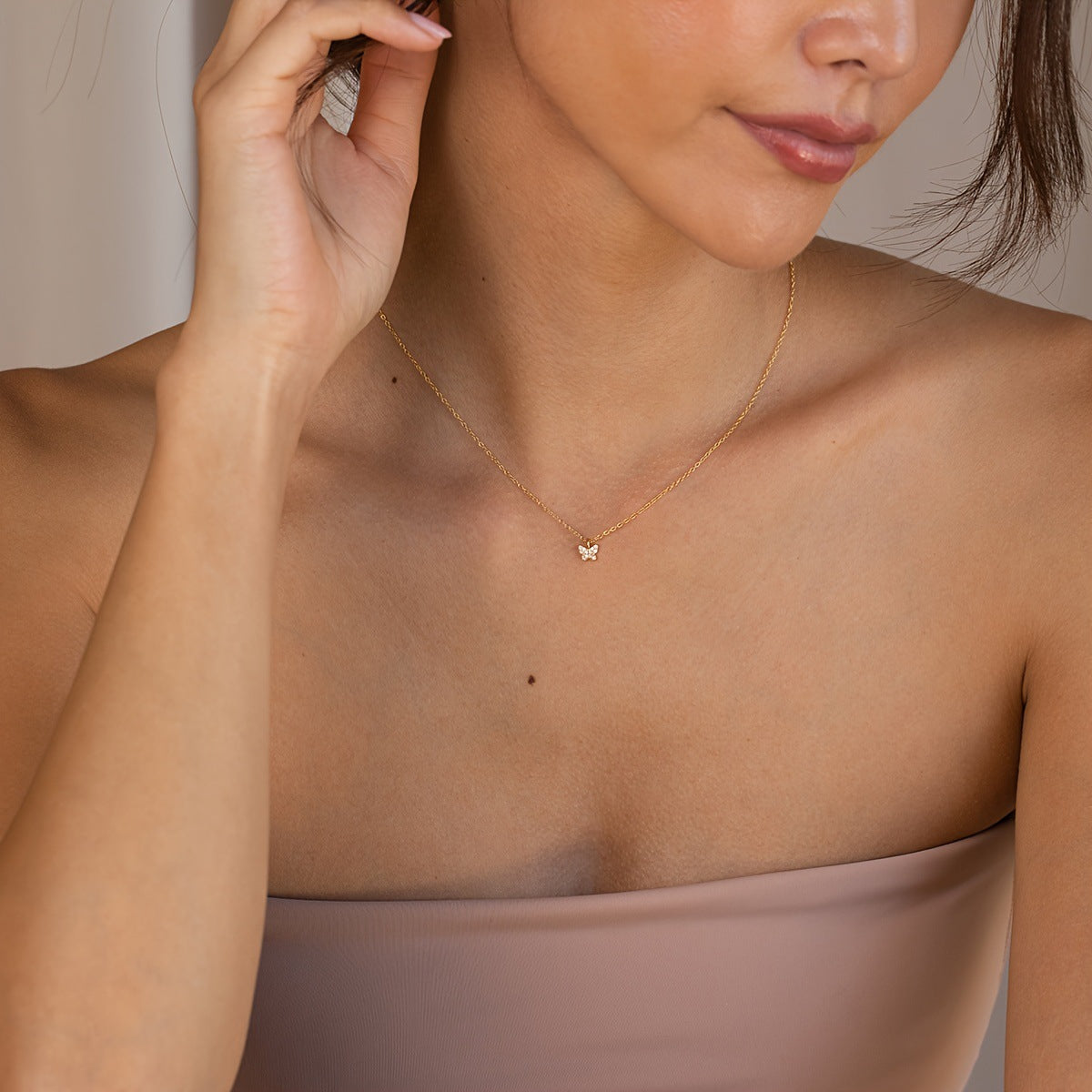 Vintage Handmade Gold Necklace