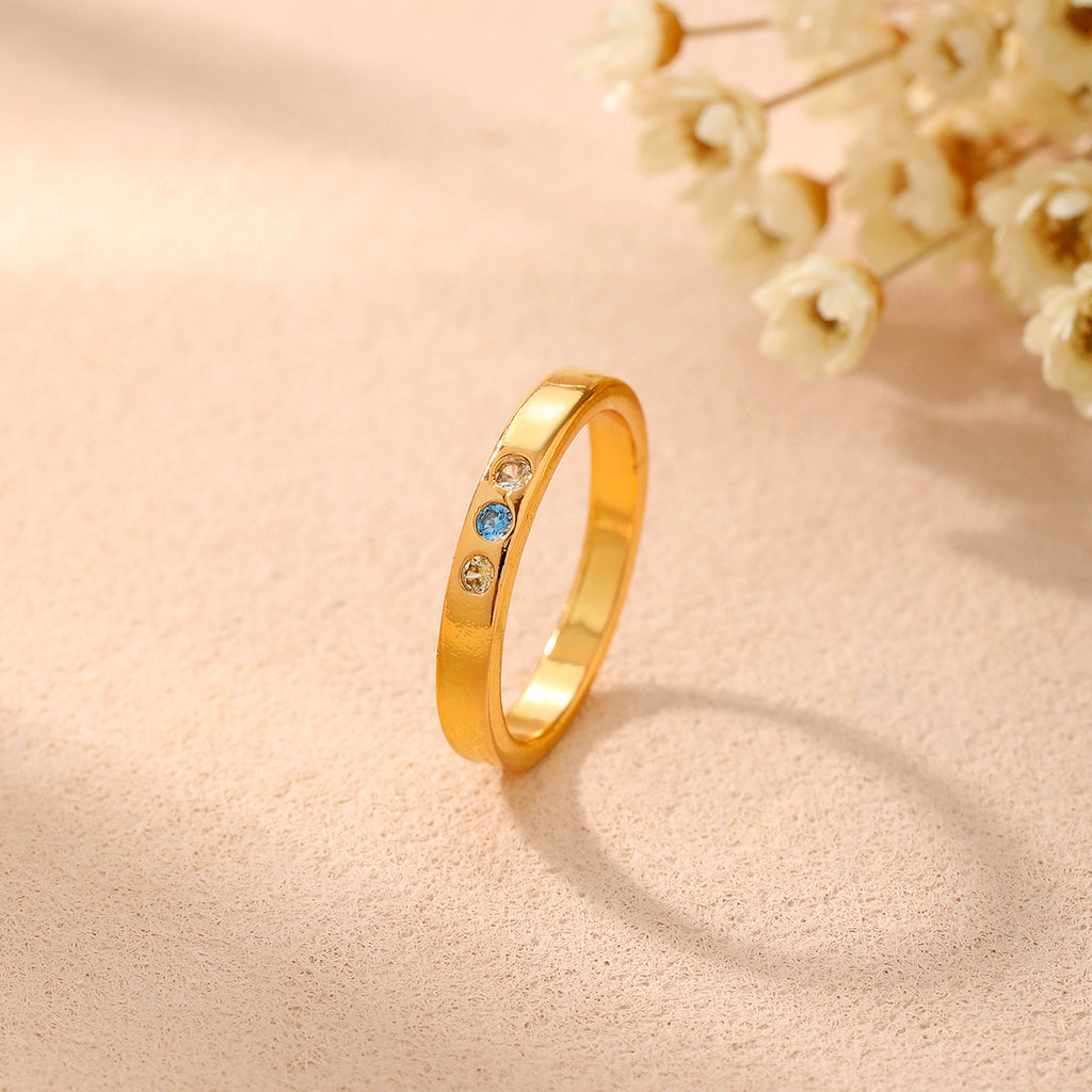 Mothers Birthstone Stacking Ring