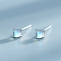 Sterling Silver Moonstone Tiny Stud Earrings