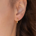 Delicate Artisan Gold Earring